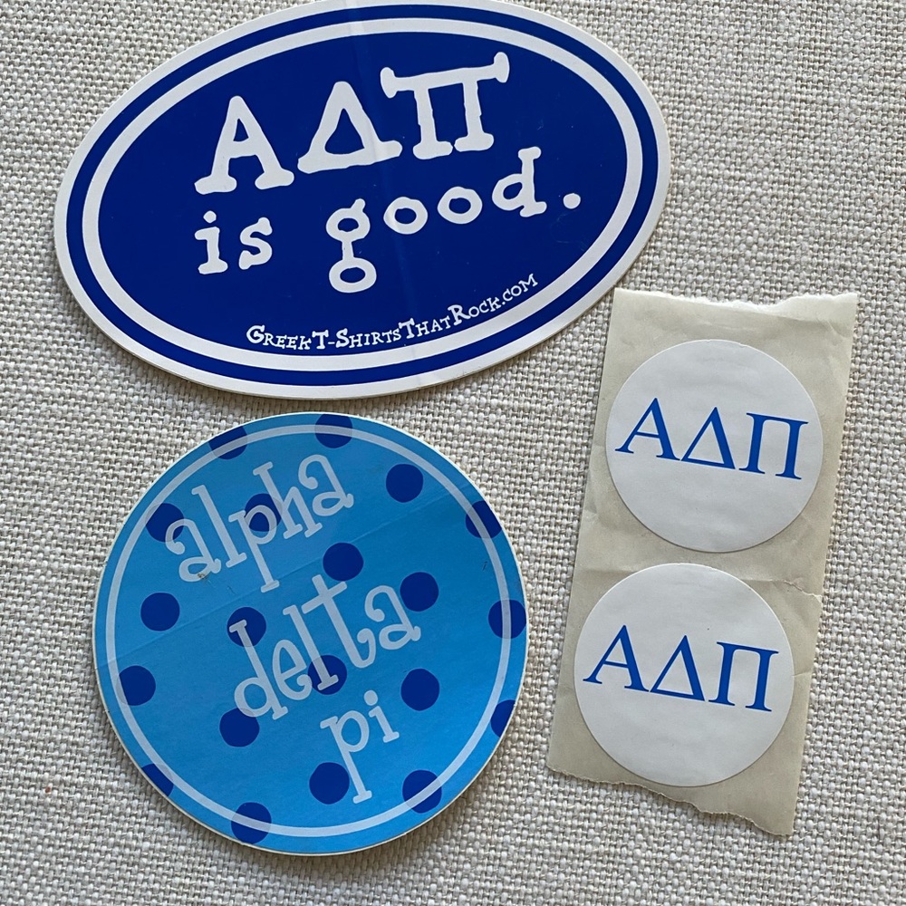 Alpha delta Pi ADPi sticker lot